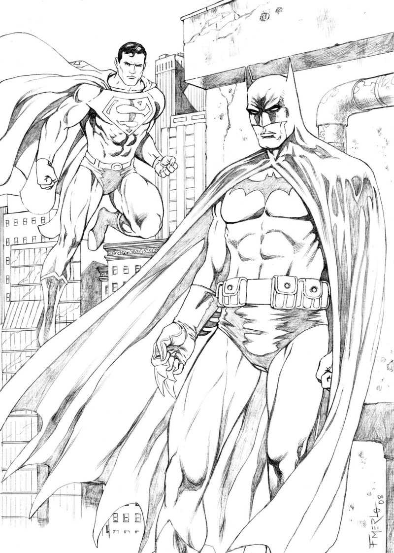 Batman Coloring Page - Dr. Odd