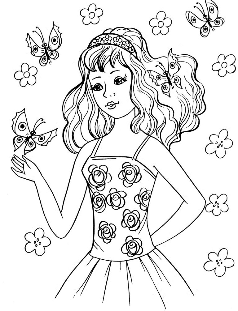 Coloring Pages for Girls - Dr. Odd