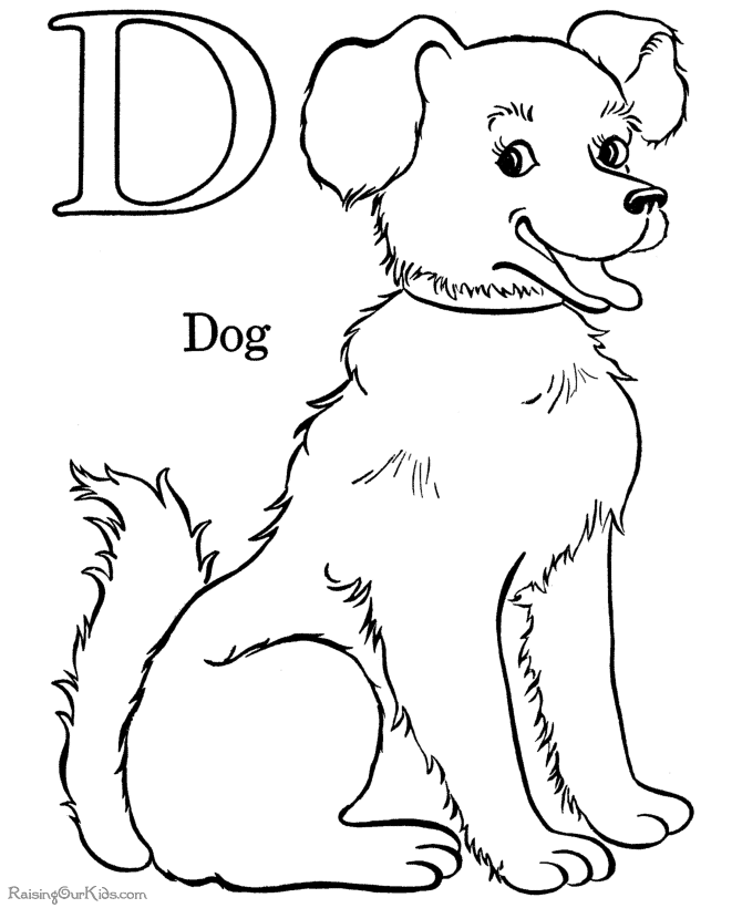 a dog coloring pages - photo #8