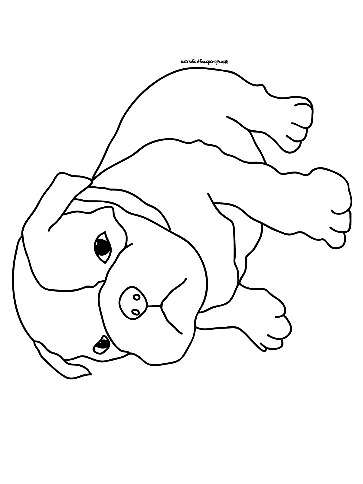 a coloring pages of a puppy - photo #14