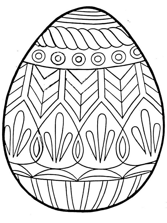 Easter Egg Coloring Pages 2018- Dr. Odd