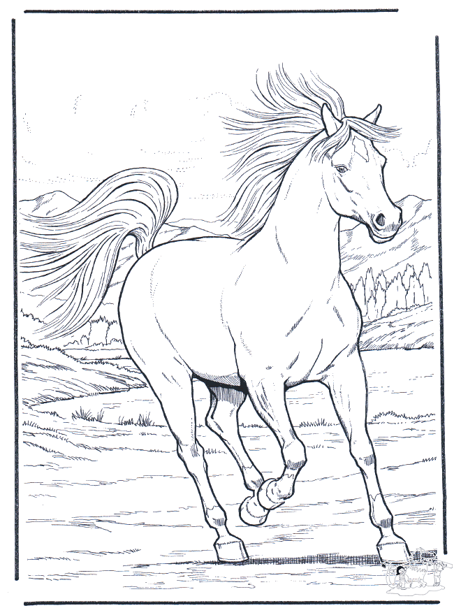 Horse Coloring Pages - Dr. Odd