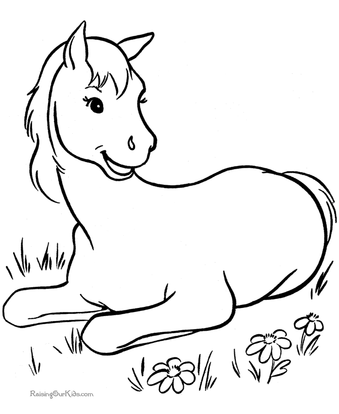 Horse Coloring Pages Dr Odd