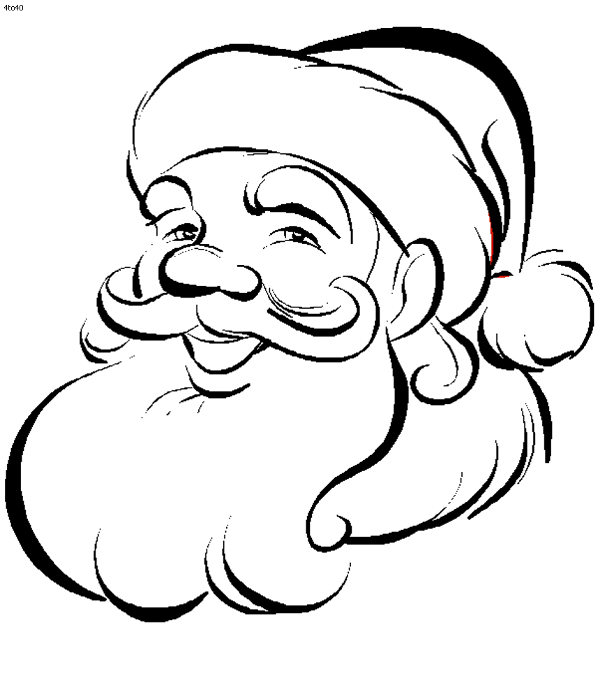 Santa Coloring Pages - 2018