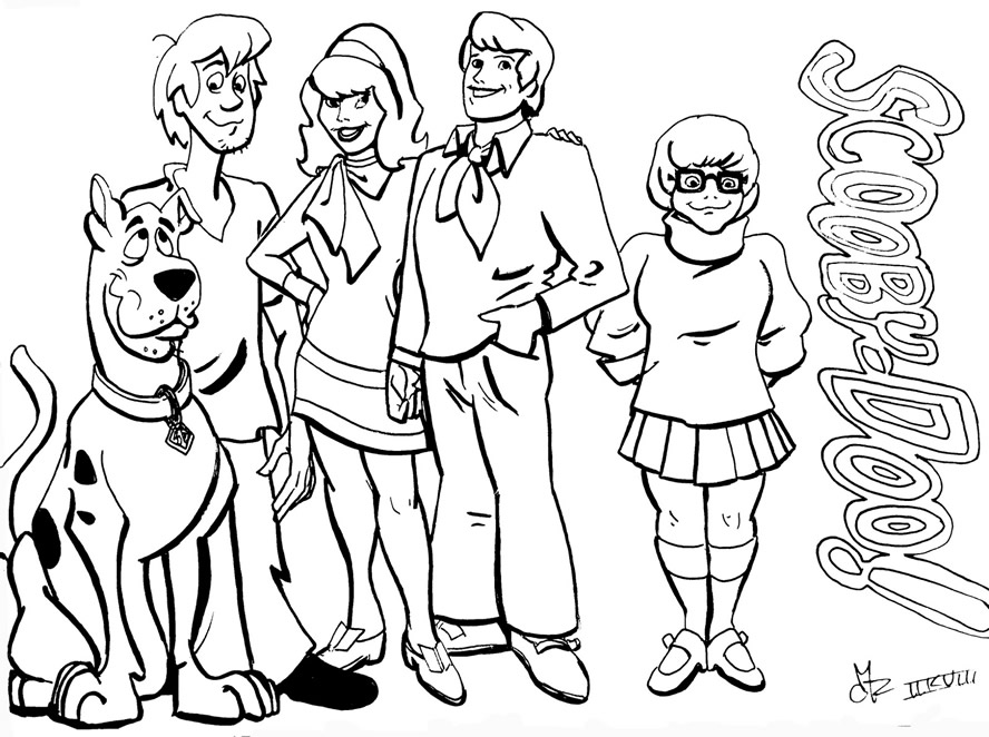 scooby doo coloring pages free Free printable scooby doo coloring pages for kids
