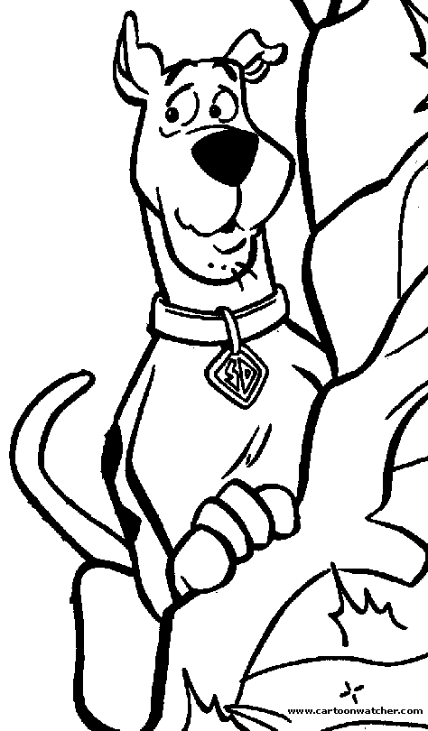 valentine scooby doo coloring pages - photo #36