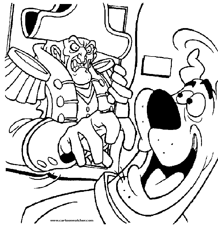 valentine scooby doo coloring pages - photo #30