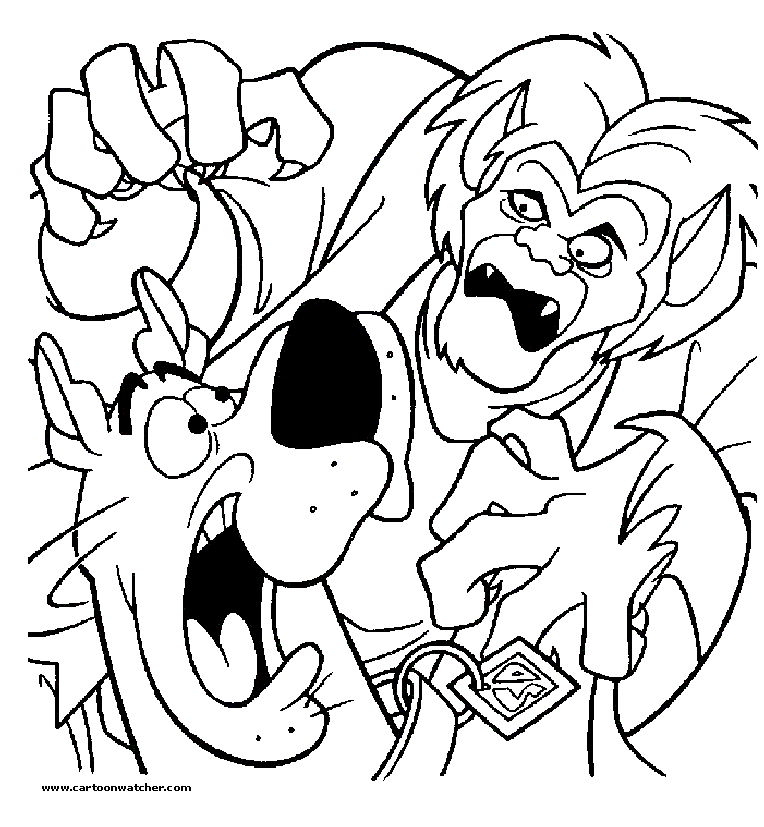 scooby doo halloween coloring pages - photo #18