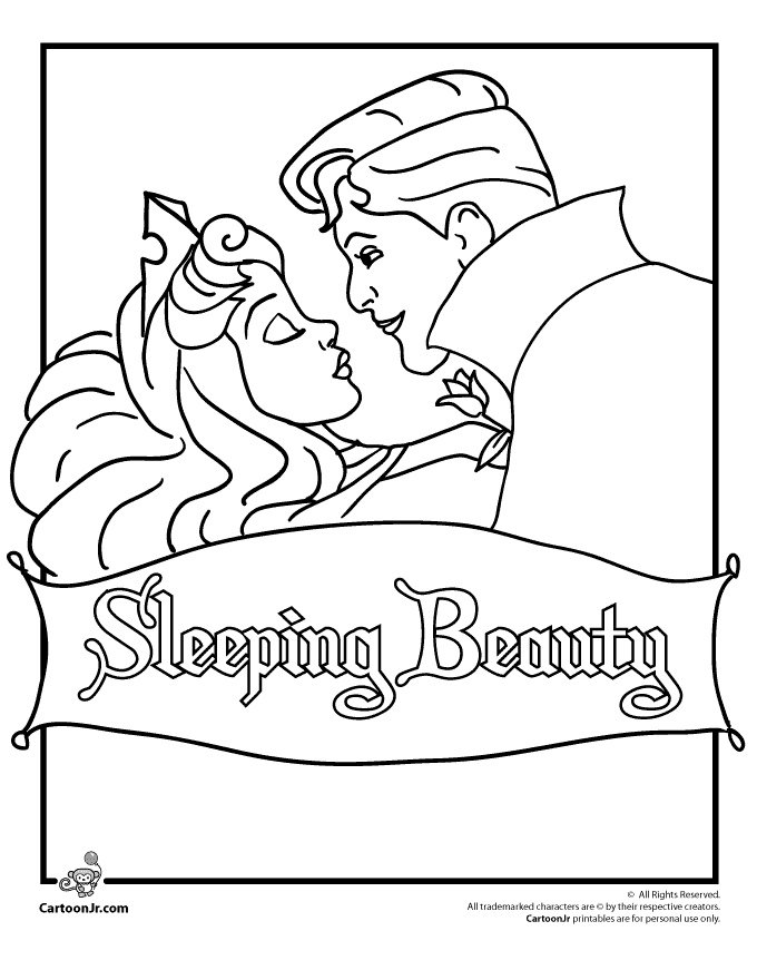 sleeping beauty coloring pages print - photo #33