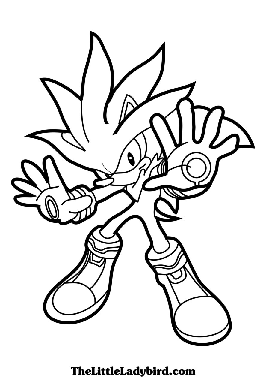 yellow sonic printable coloring pages - photo #18