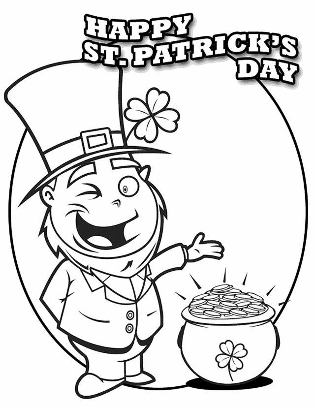 St Patricks Day Coloring Pages Dr Odd