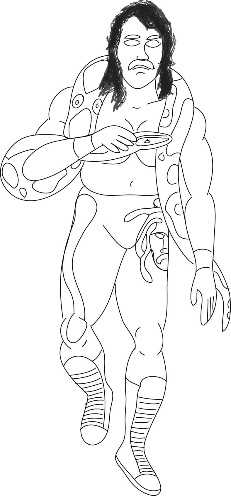 WWE Coloring Pages - Dr. Odd