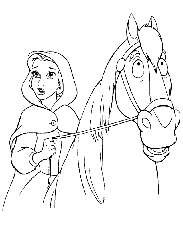 Belle Coloring Pages 2017- Dr. Odd