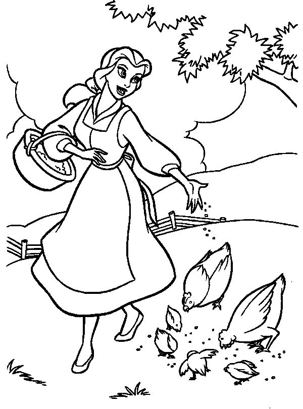 Belle Coloring Pages 2017- Dr. Odd