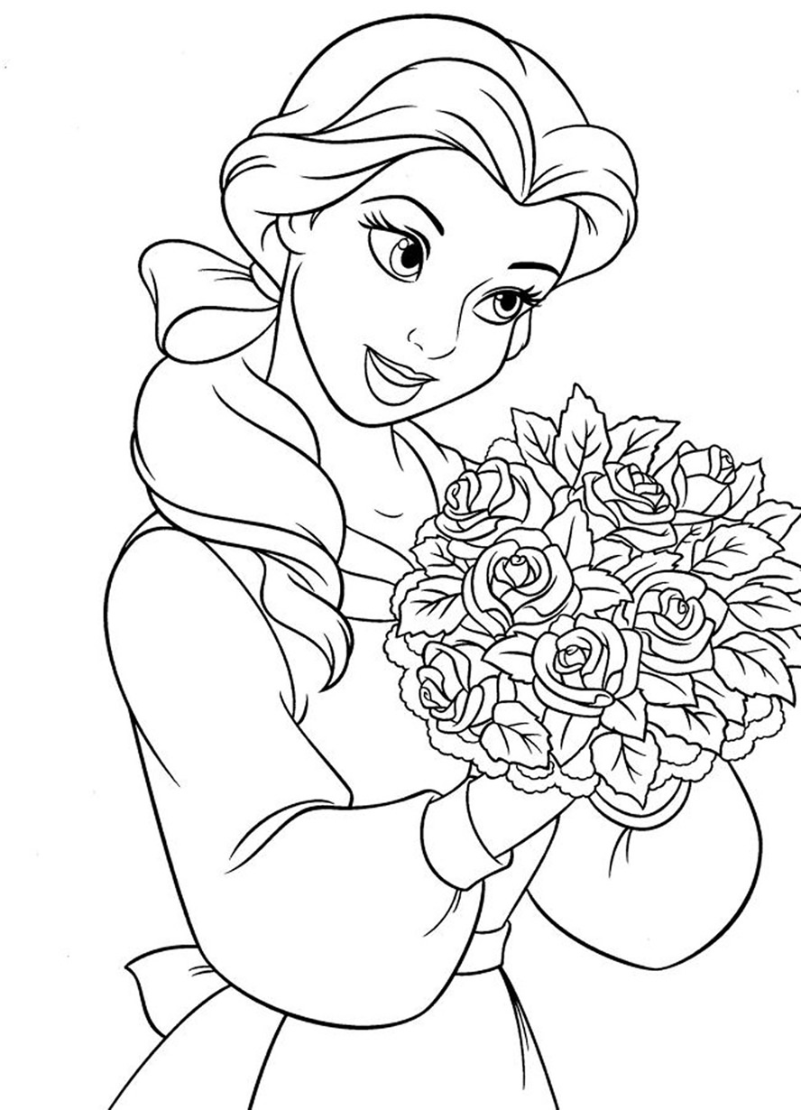 Belle Coloring Pages 2017  Dr. Odd