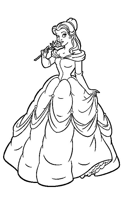 Belle Coloring Pages 2017- Dr. Odd