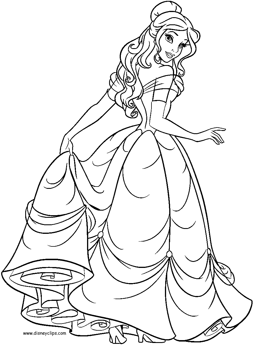 Belle Coloring Pages 2017 Dr. Odd