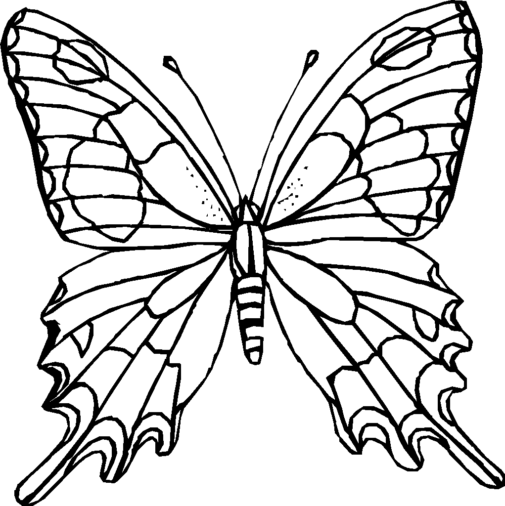Butterfly Coloring Page - Dr. Odd
