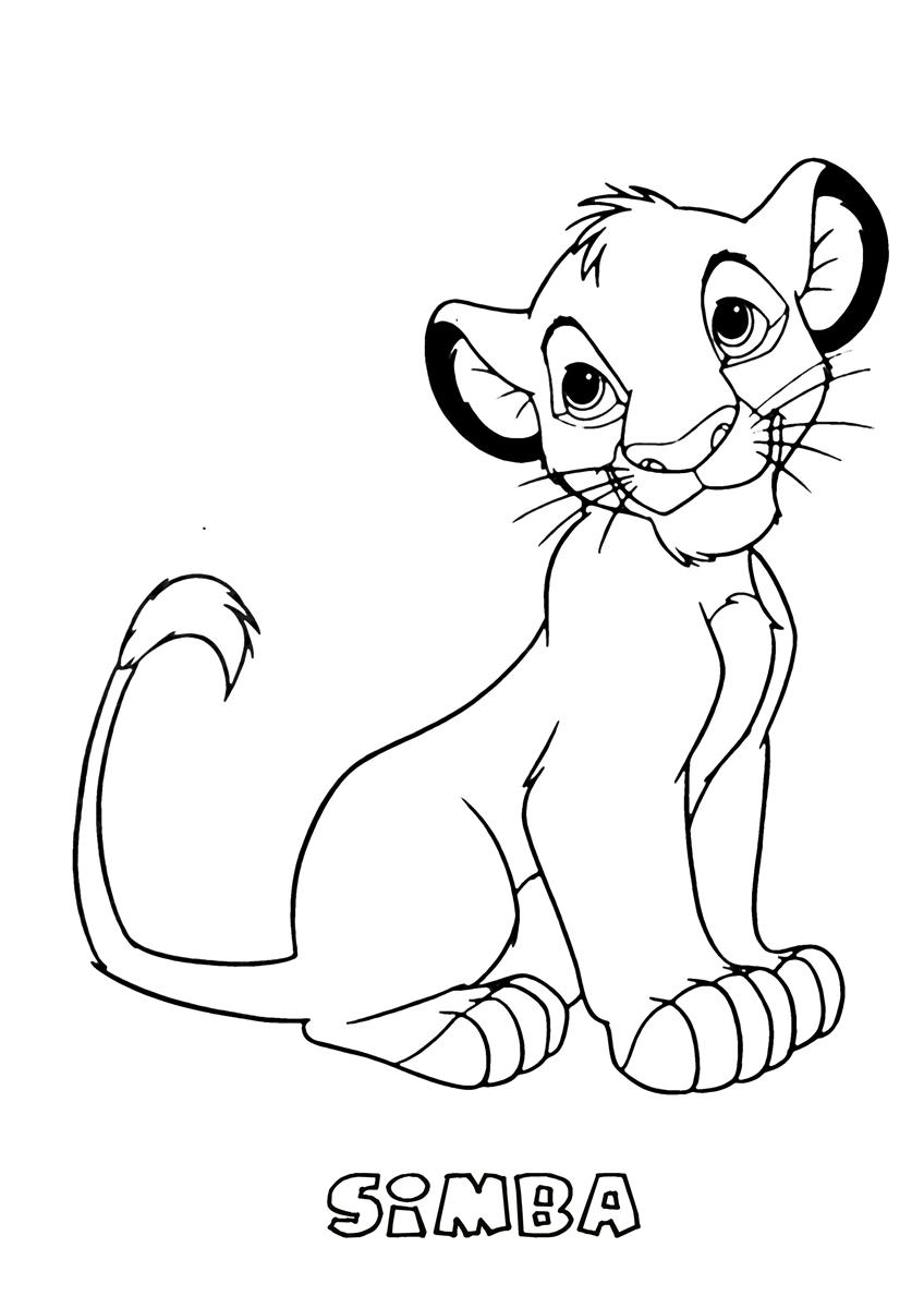 images of lion king coloring book pages - photo #17