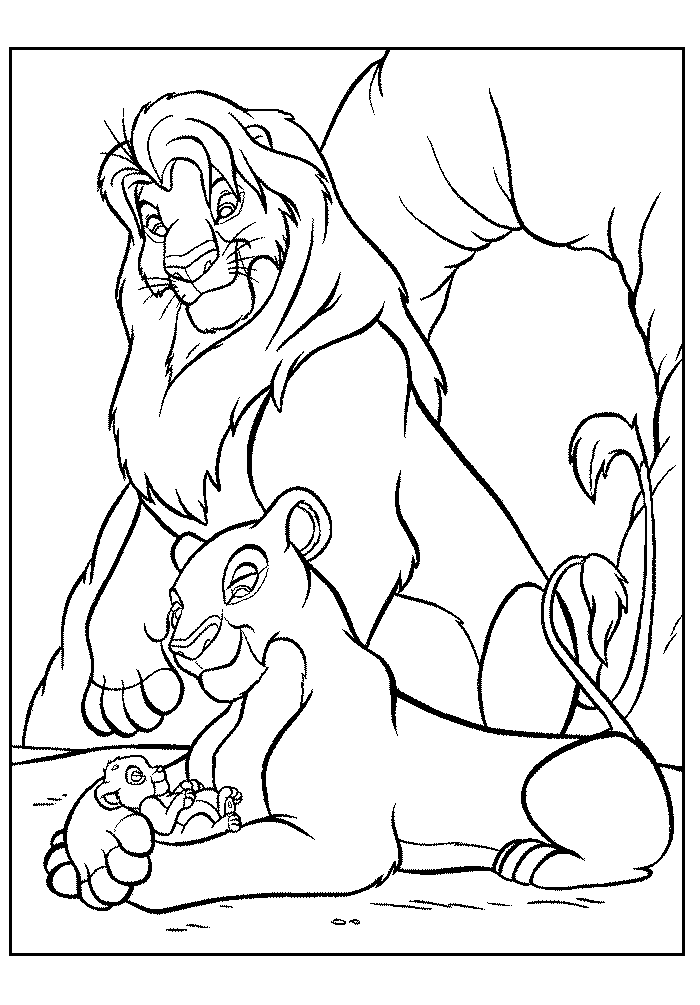 images of lion king coloring book pages - photo #6