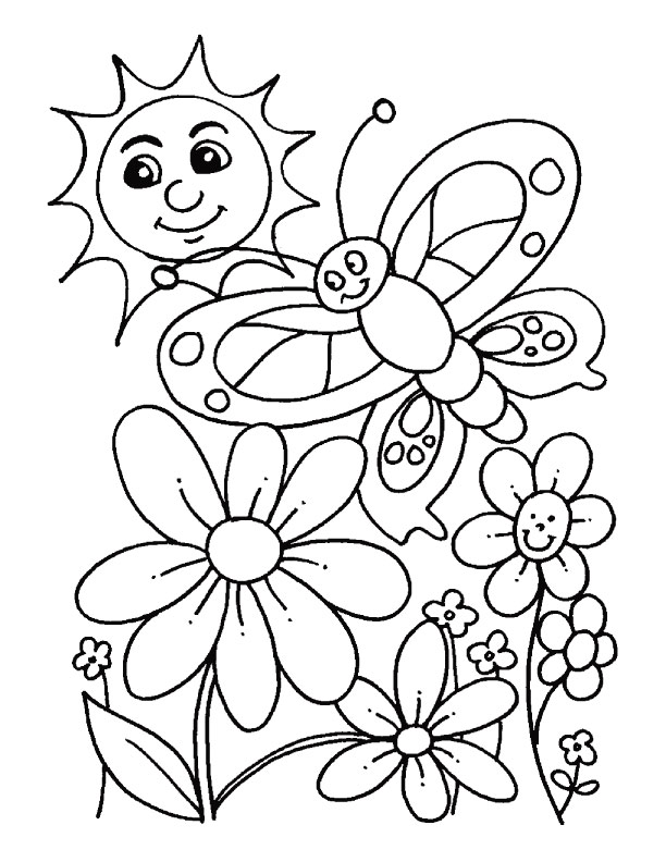 coloring spring pages - photo #15