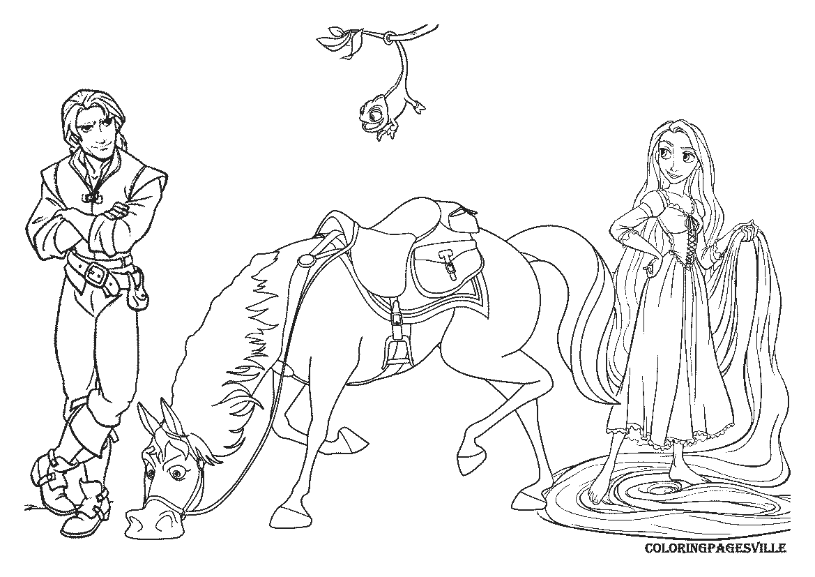 tangled coloring pages lanterns - photo #18