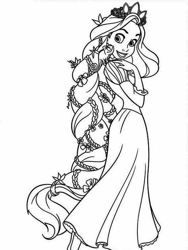 tangled coloring pages maximus salon - photo #24
