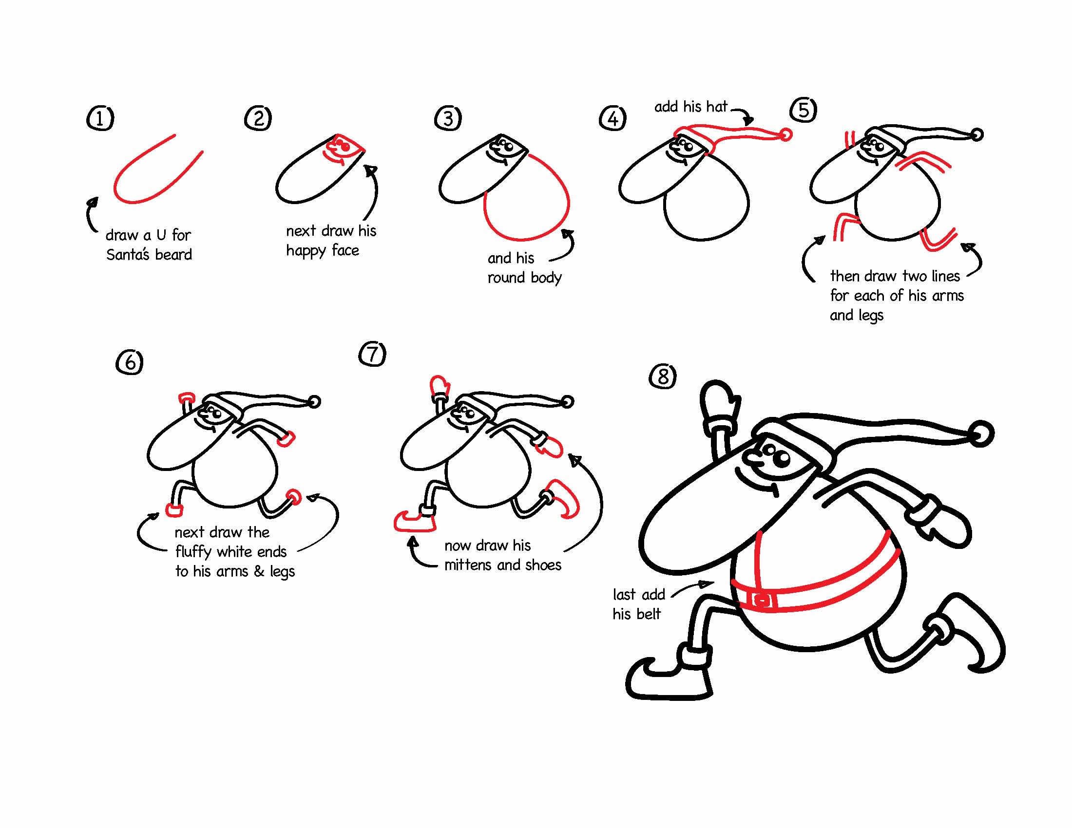 Uncategorized How Do You Draw Santa how to draw santa dr odd santa