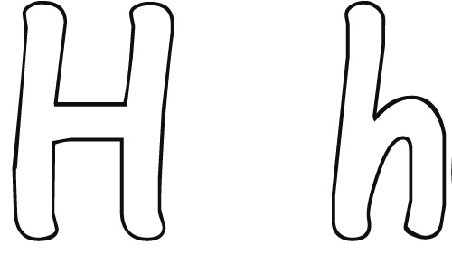 Handy image intended for letter h printable Challenger image for letter h printable