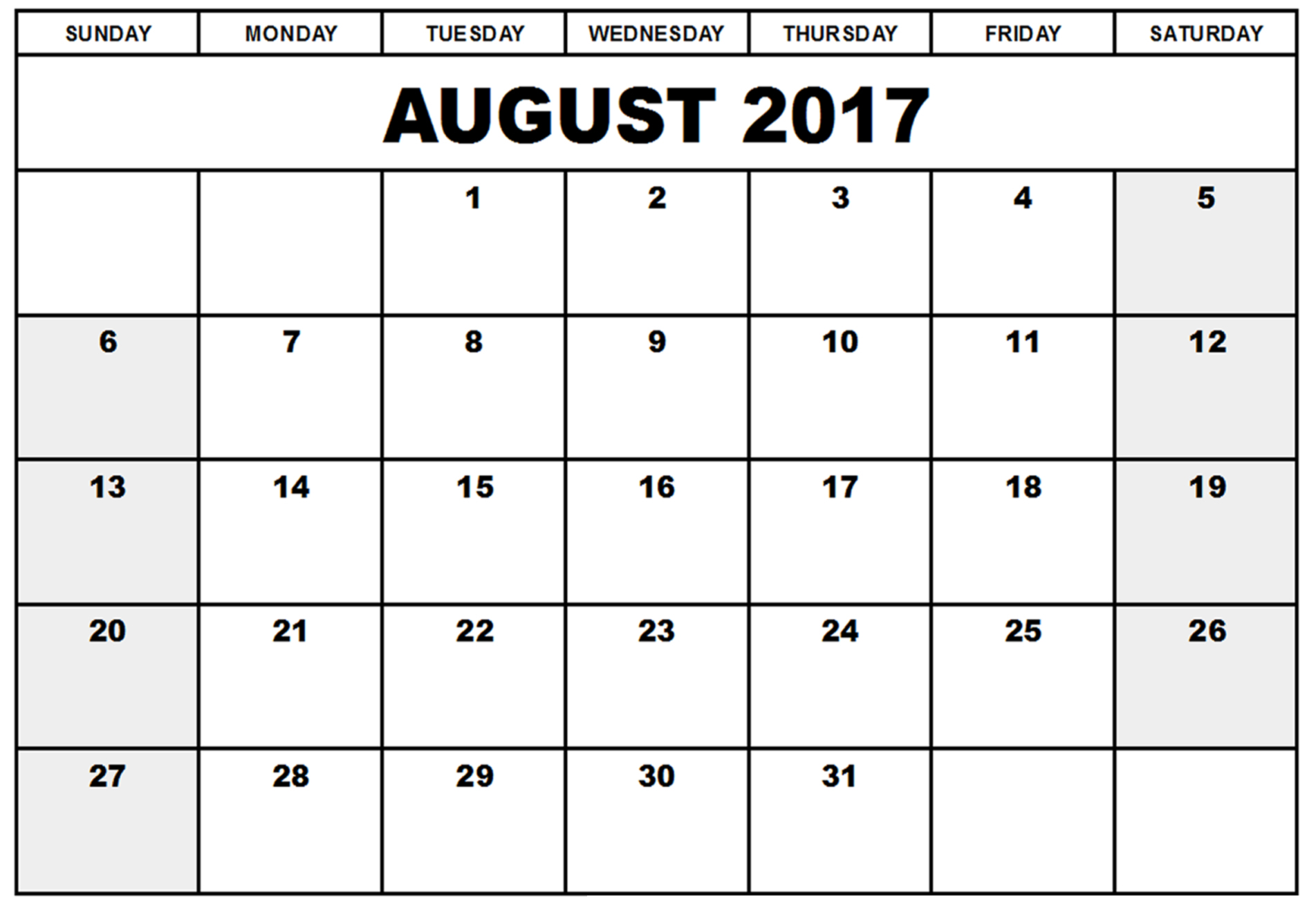 calendar august