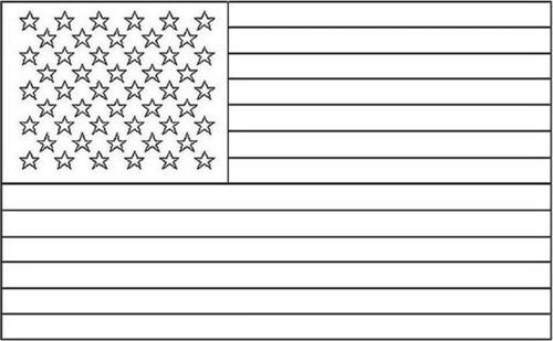 american flag coloring page11