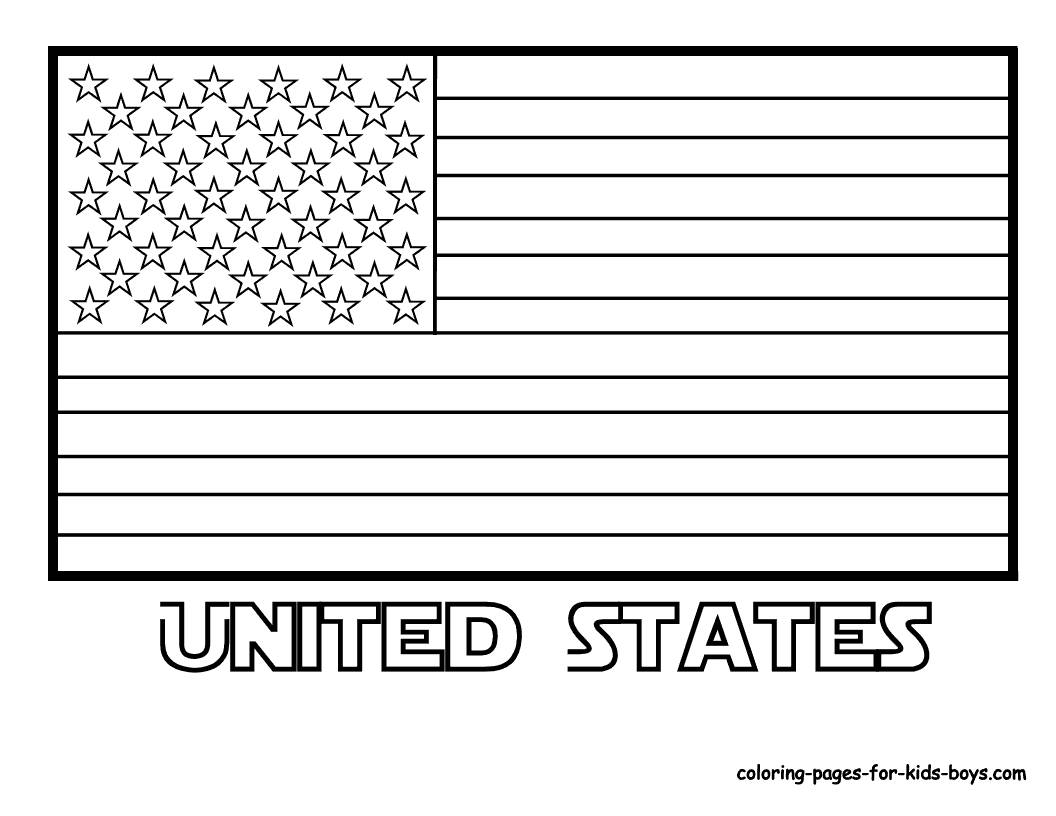 flag coloring american clip odd dr