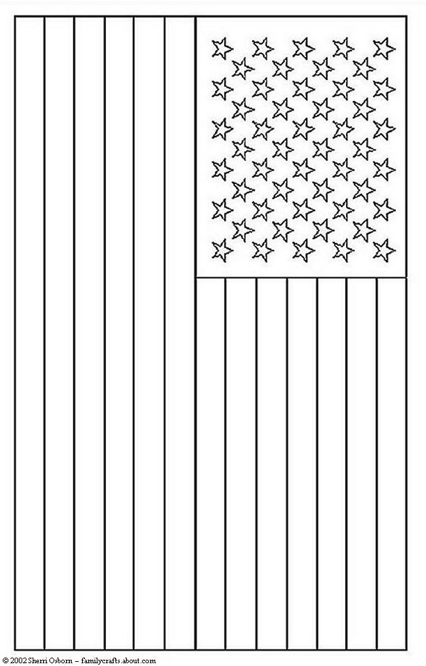 American flag coloring pages 2018  Dr. Odd
