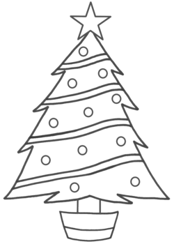 Christmas Tree Coloring Sheets 2018- Dr. Odd