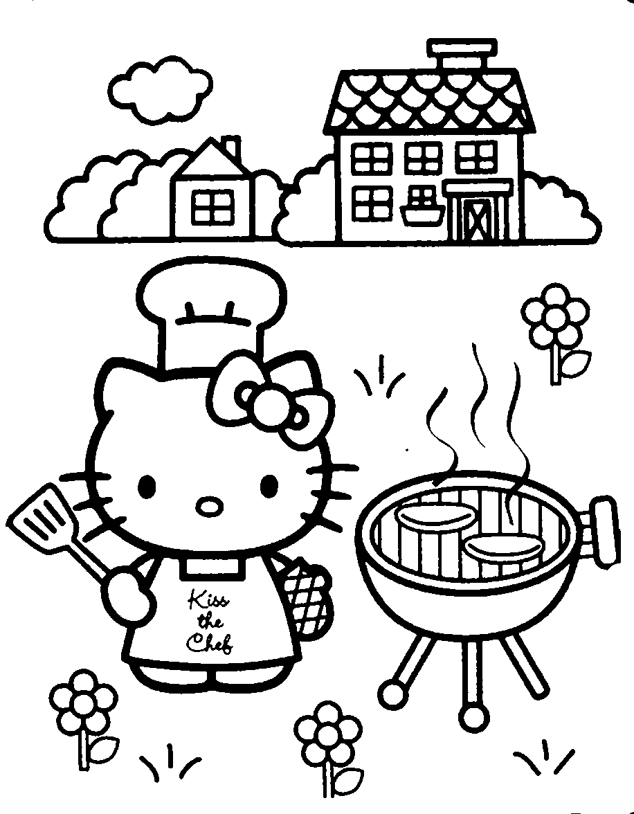 Coloring Pages Hello Kitty - Dr. Odd