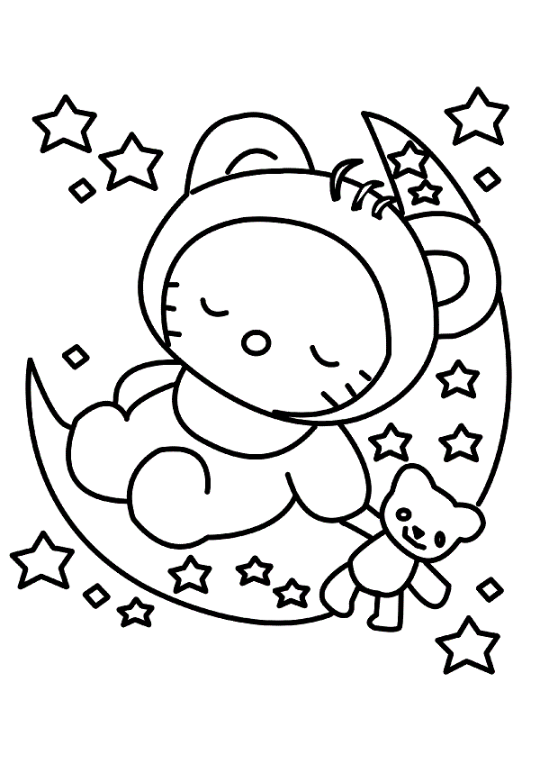 Coloring Pages Hello Kitty - Dr. Odd
