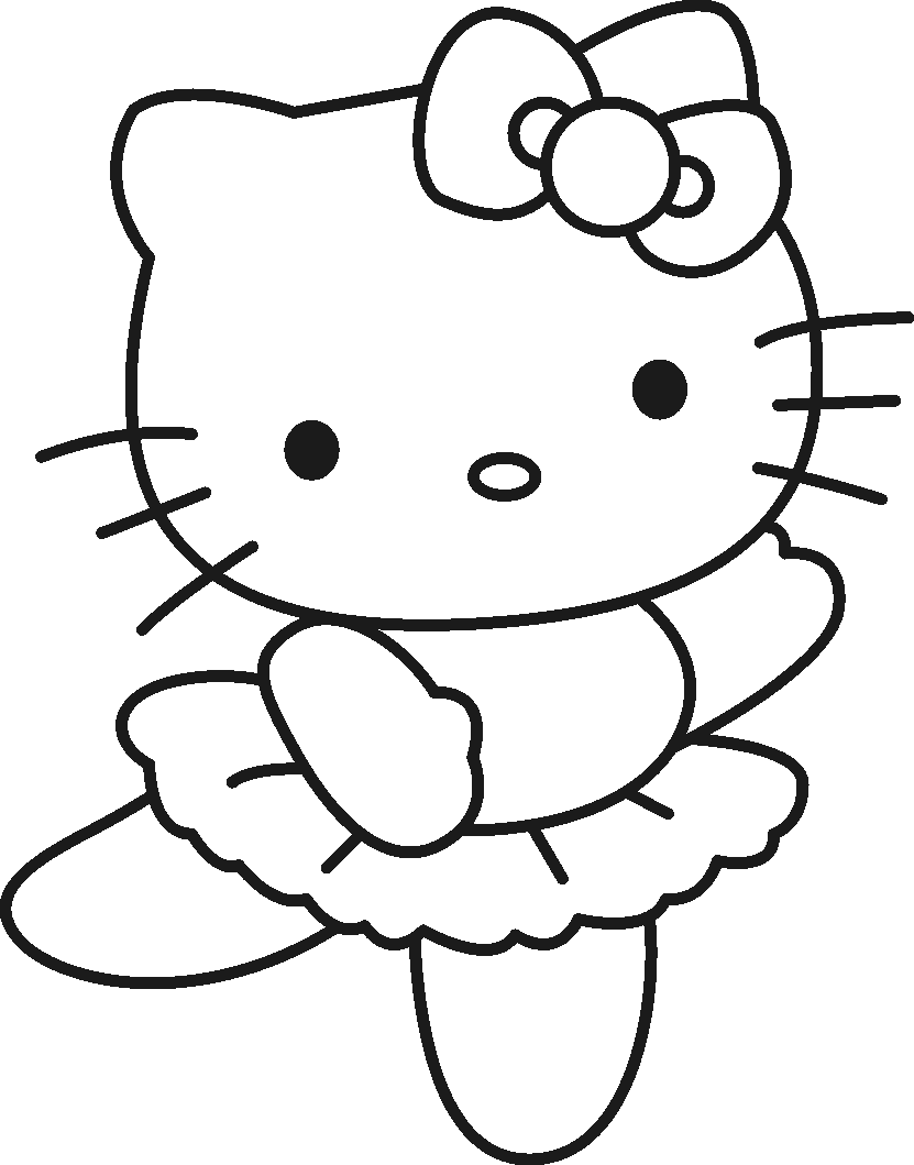 Coloring Pages Hello Kitty - Dr. Odd