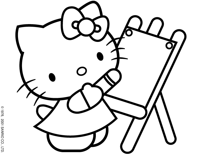 Coloring Pages Hello Kitty Dr Odd
