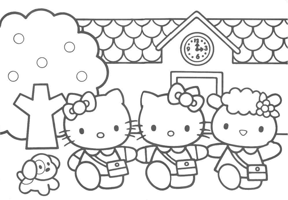 Coloring Pages Hello Kitty - Dr. Odd