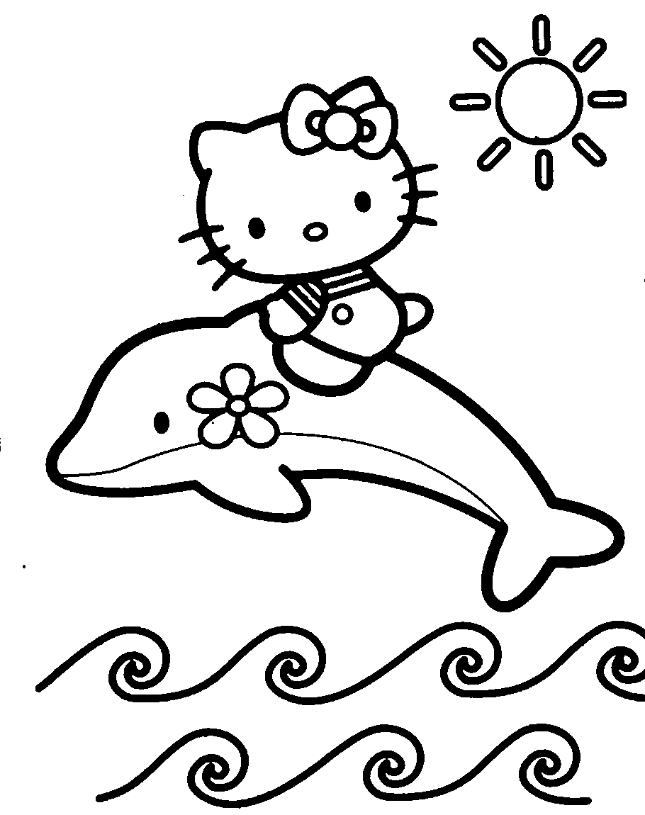 Coloring Pages Hello Kitty - Dr. Odd