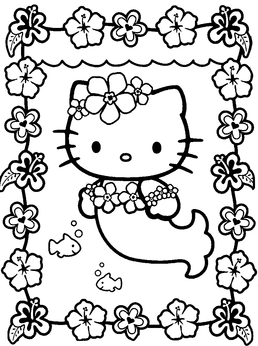 Coloring Pages Hello Kitty - Dr. Odd