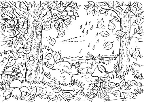 fall coloring sheet