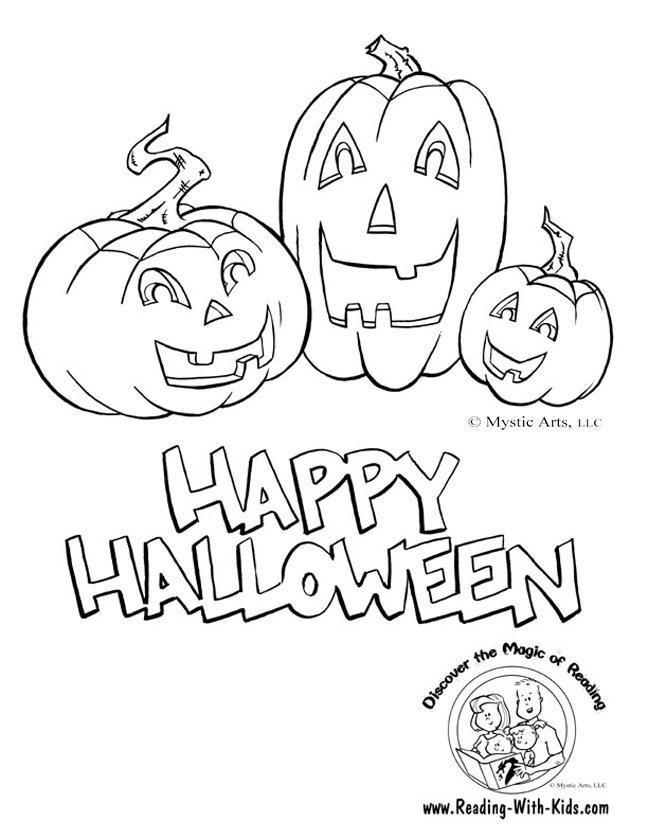 all halloween coloring pages - photo #28