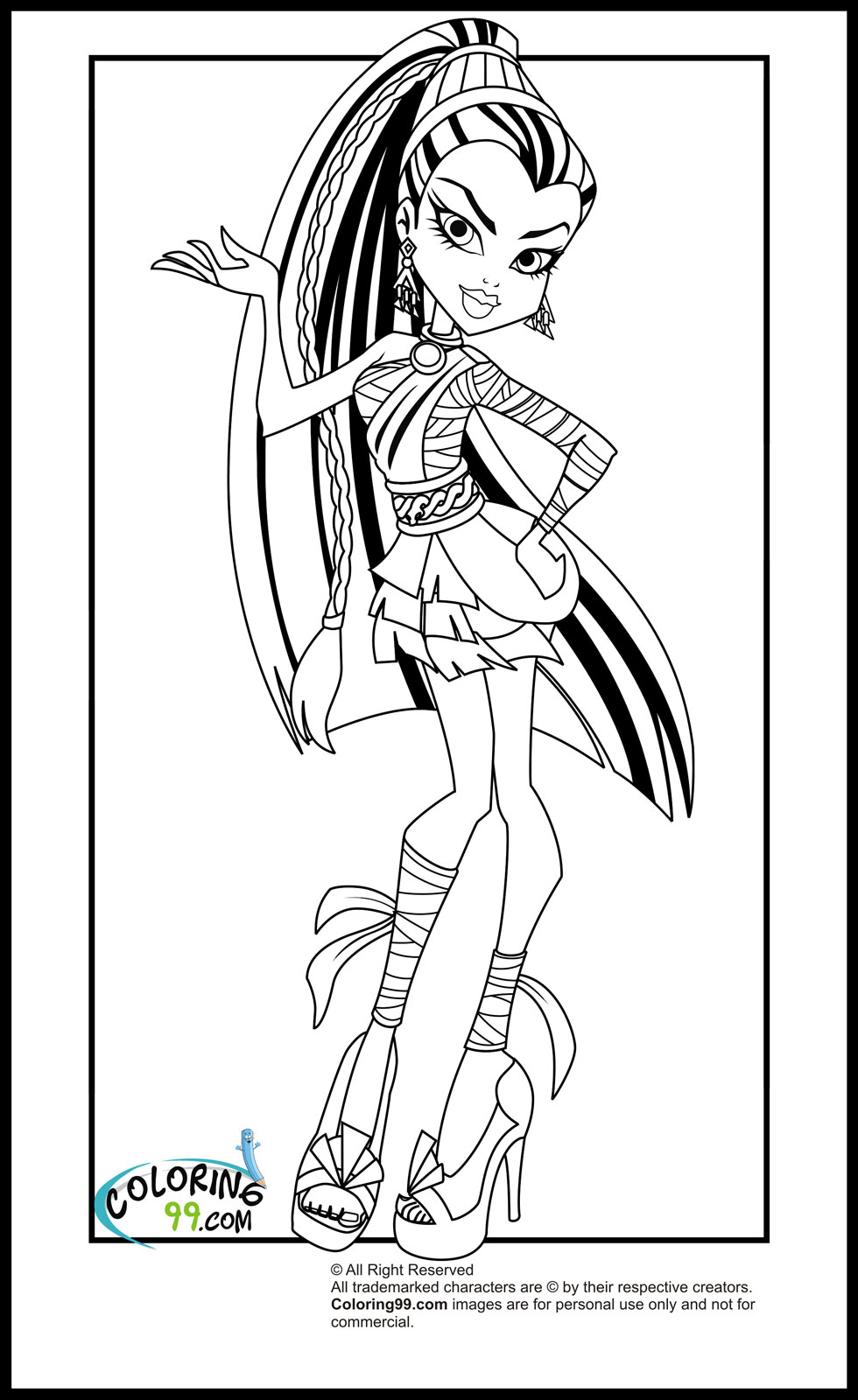 Monster High Coloring Pages 2018 Dr Odd