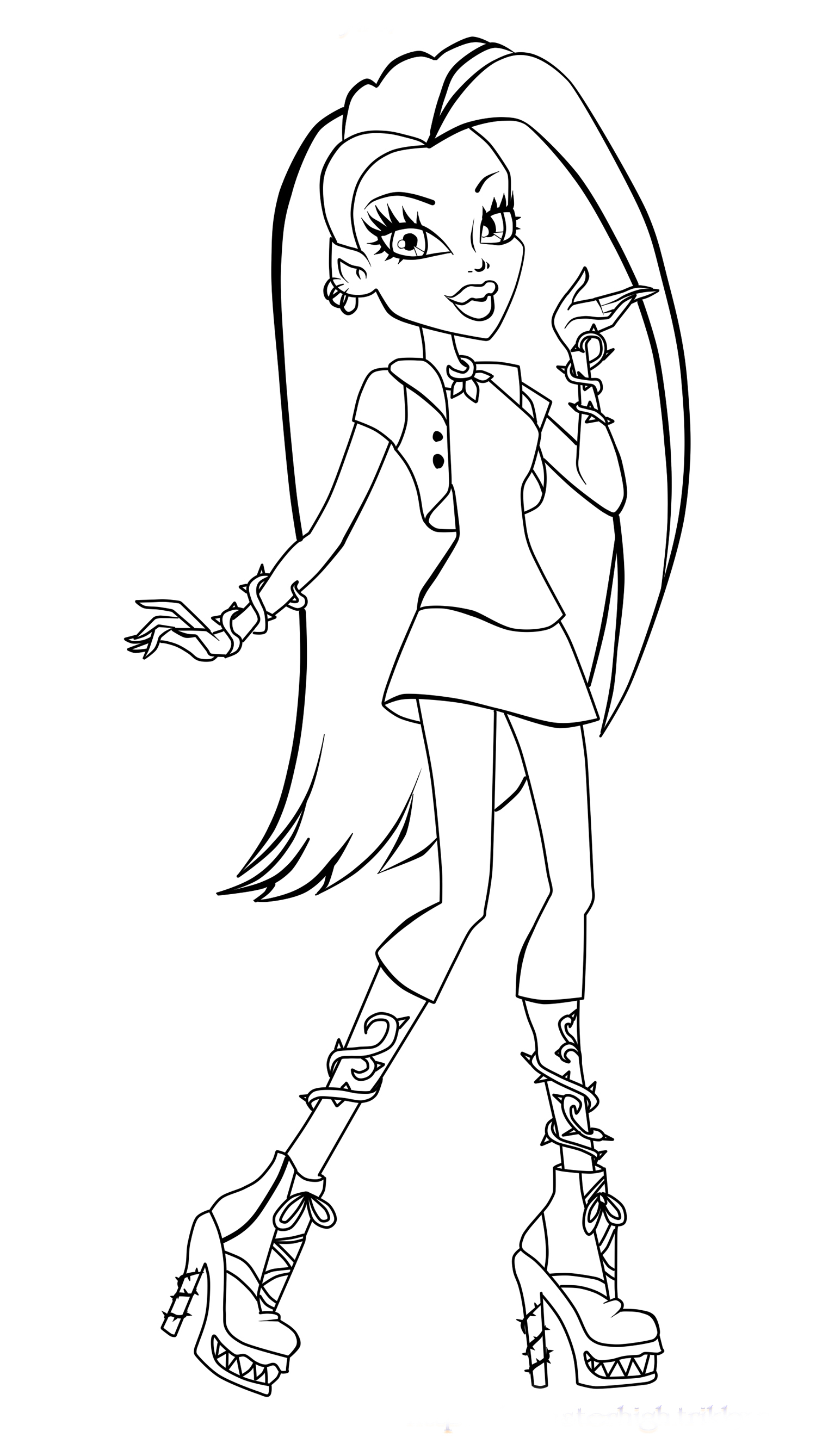 Monster High Coloring Pages 2017 Dr Odd monster high coloring pages22