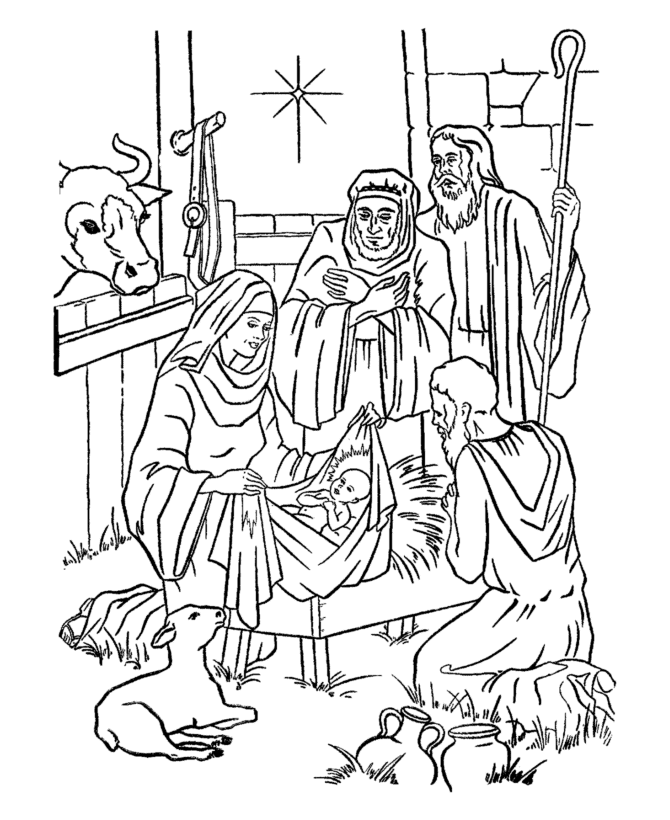 Nativity Coloring Pages - 2012