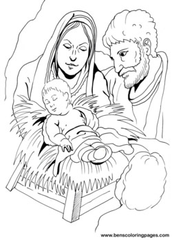 Nativity Coloring Pages - 2018