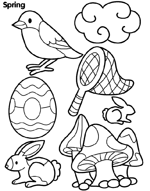 Spring Coloring Pages 2018- Dr. Odd