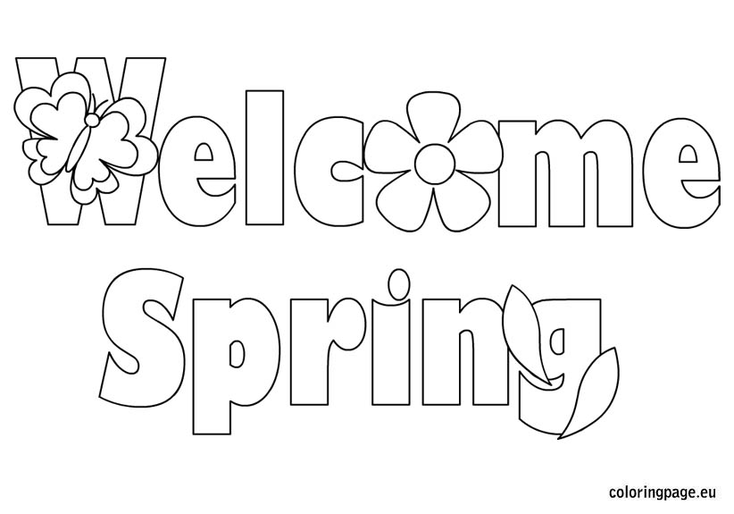 spring clip art coloring pages - photo #48