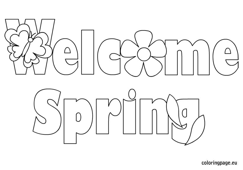 spring clip art coloring pages - photo #48